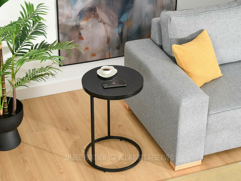 Konferenční stolek Corden (černé dřevo + černá)