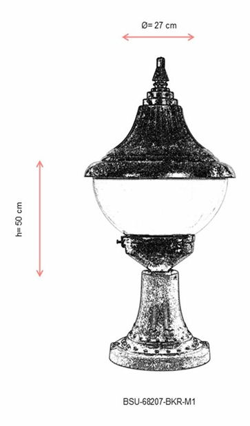 Venkovní nástěnné svítidlo Blaise (hnědá)
