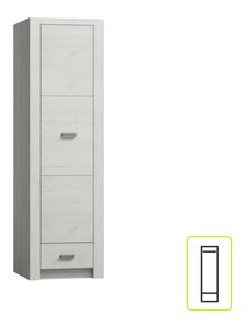 Šatní skříň Inneas 02 (jasan bílý)