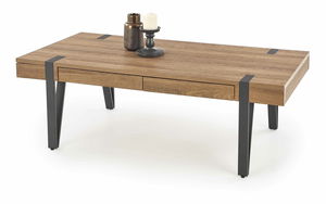 Konferenční stolek Tulnp (přirodně dřevo + černá)