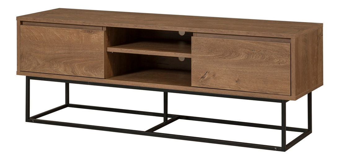 Souprava nábytku do obývacího pokoje Laxi 1 (ořech + černá)