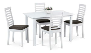 Jídelní set Churton-4000 WT (bílá + hnědá) (pro 4 osoby)