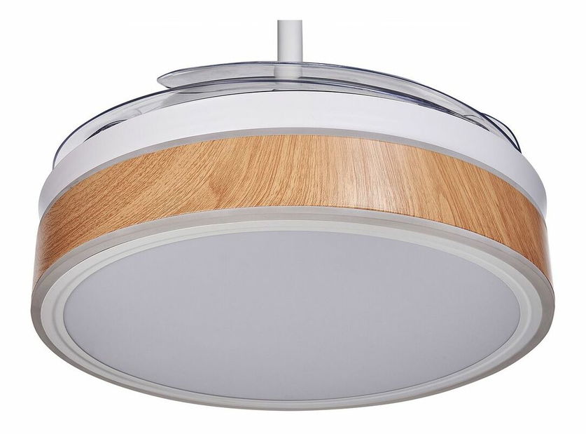 Stropní ventilátor se světlem Flor (bílá)