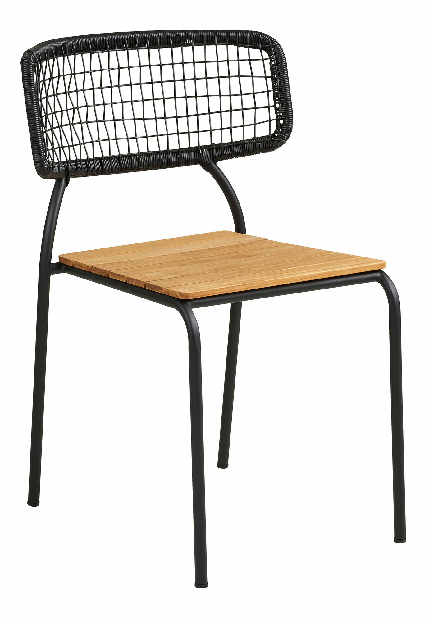 Zahradní židle Noveria (přírodní + černá)