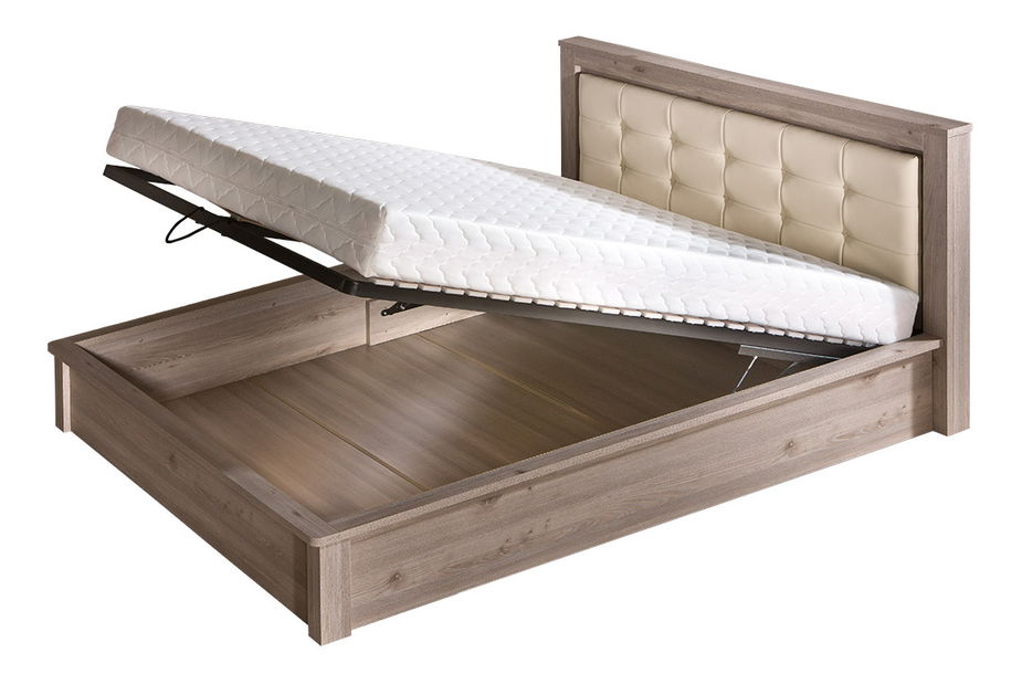 Manželská postel 160 cm Veris V12 (s roštem a úl. prostorem)