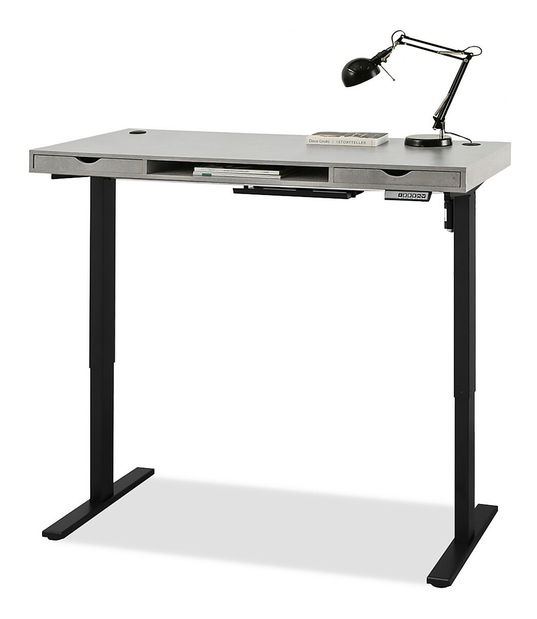 PC stolek Osto 140 (beton + černá)