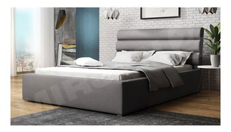 Manželská postel 140cm Exotic (šedá)