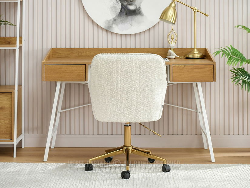 Křeslo Island (krémová + chromová)