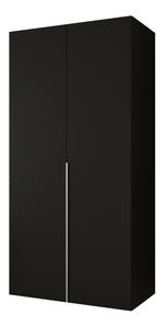 Šatní skříň 100 cm Alice 1 (černá + kašmír)