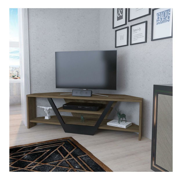 TV stolek/skříňka Sarra (dub + černá)