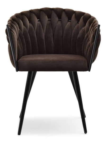 Jídelní židle Radio (hnědá + černá)