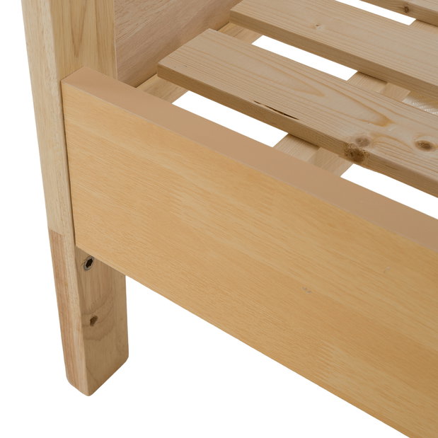 Manželská postel 180 cm Novedades (přírodní) (s roštem)