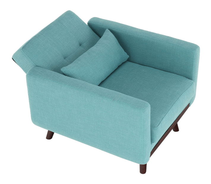 Rozkladací krěslo Alestra (tyrkysová)