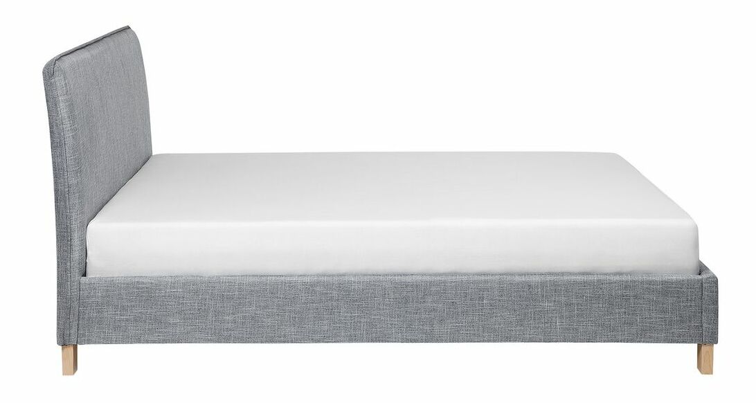 Manželská postel 160 cm SANCHEZ (s roštem) (šedá)