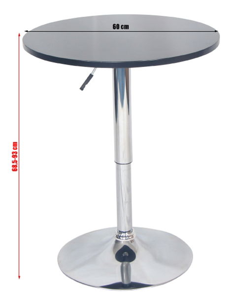 Barový stůl Brann (černá)