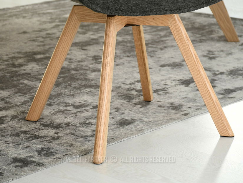 Jídelní židle Distorsion (grafitová + dub)