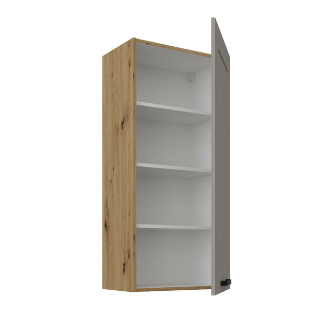 Horní kuchyňská skříňka Lucid 50 G-108 1F (korpus: dub artisan + front: mdf claygrey)
