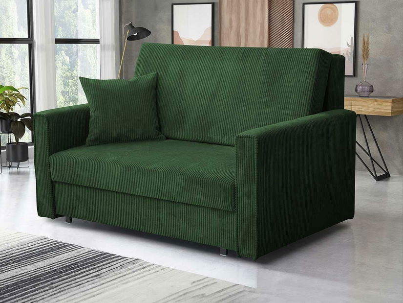Rozkládací pohovka Clivia Bis Premium II (tmavě zelená) *výprodej