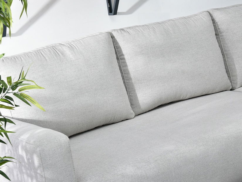 Rohová sedačka Salida (šedá + dub)