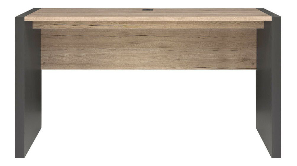 PC stolek BRW Executive BIU/160 (Sivý wolfram + Dub san remo svetlý)