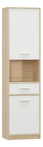 Policová skříň Thornham 2D1S (bílá)