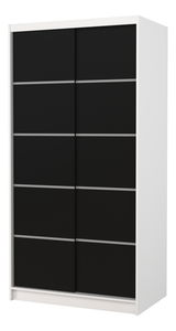 Šatní skříň Remea (bílá + černá)