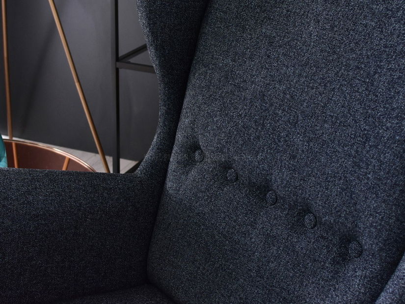 Křeslo ušák Margis (šedá)