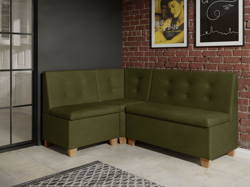 Rohová lavice Bolio 130x170 (olivová)