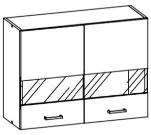 Horní kuchyňská skříňka Estell EZ6 G80W