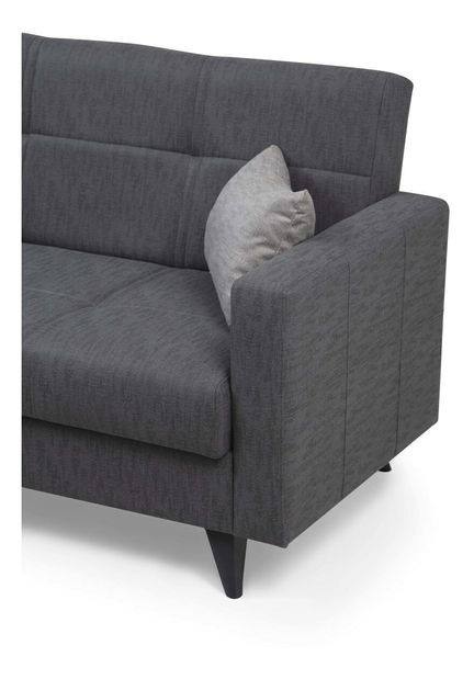 Pohovka dvousedačka Pleione (tmavě šedá)