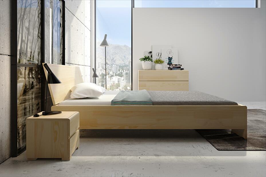 Manželská postel 140 cm Naturlig Galember Maxi (borovice) (s roštem)