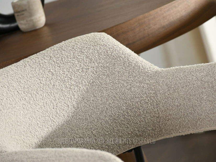 Jídelní židle Exigente (béžová + černá)