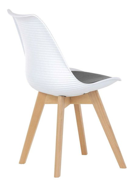 Jídelní židle Consulares (bílá + šedá)