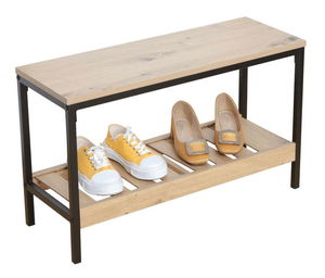 Botník Relieve (dub + černá)