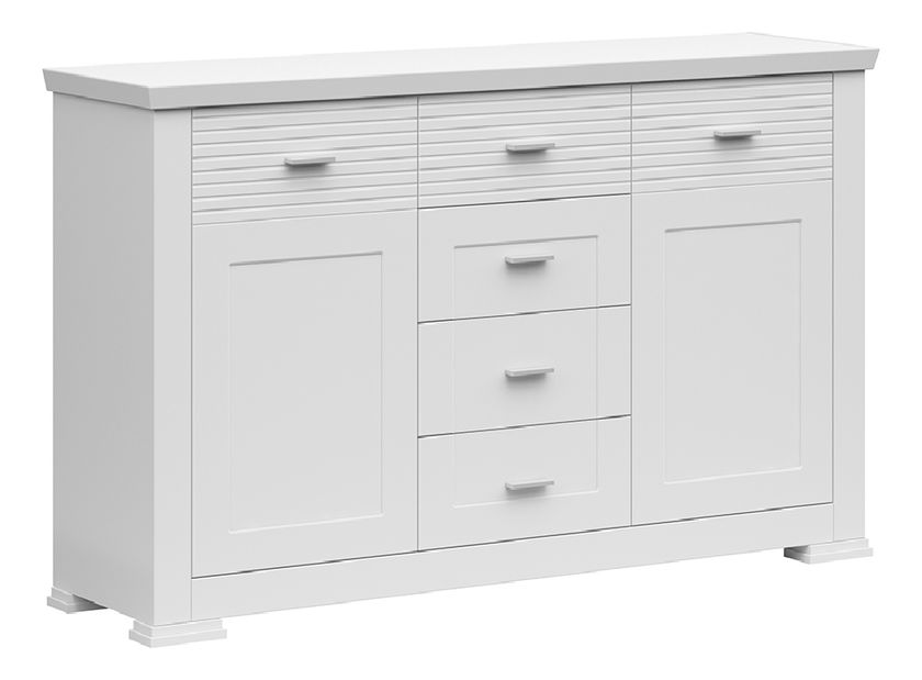 Komoda Aryness 2D4S (bílá)