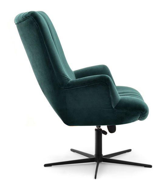 Relaxační křeslo Elesenta (zelená + černá)