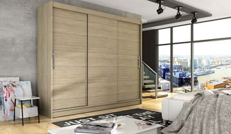 Skříň s posuvnými dveřmi Dorian II (dub sonoma) (bez osvětlení)