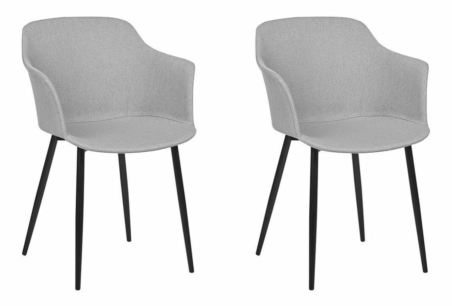 Set 2 ks jídelních židlí Eleni (šedá)
