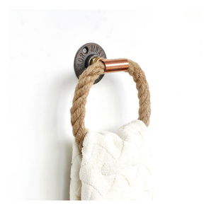 Nástěnný věšák Nenanu 46 (růžová + zlatá)