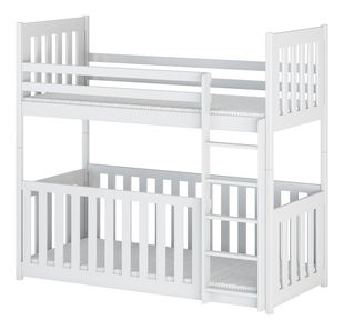 Dětská postel 90 cm Cristine (s roštem a úl. prostorem) (bílá)