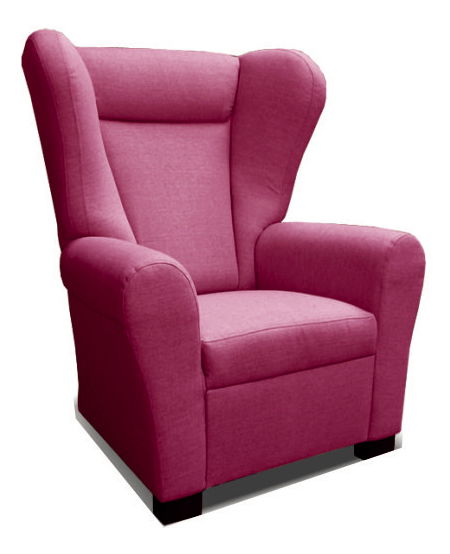 Křeslo Ušiak starorůžová