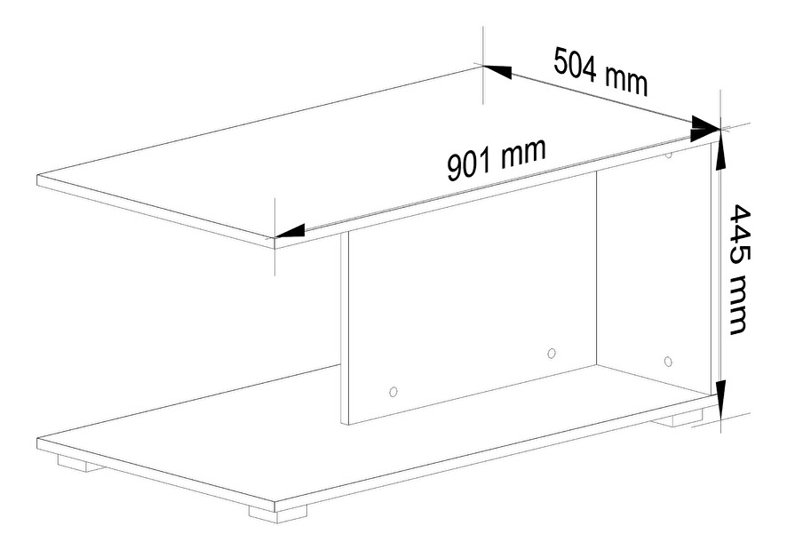 Konferenční stolek Palak V (wenge)