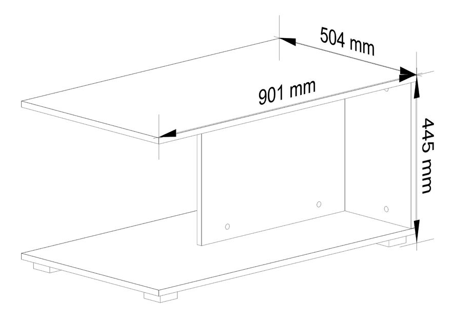 Konferenční stolek Palak V (wenge)