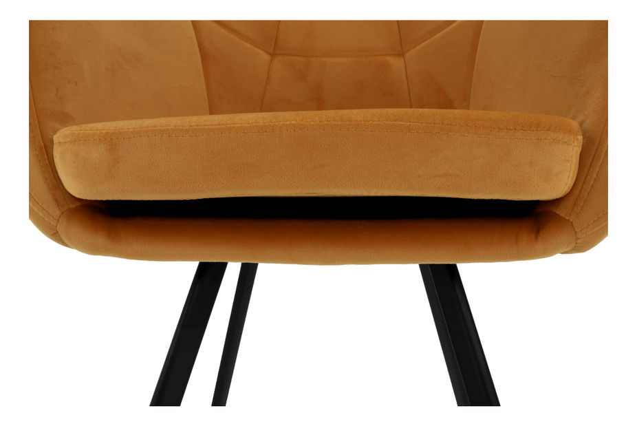 Křeslo Zela (hořčicová)