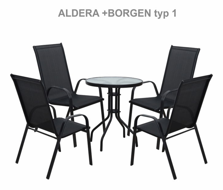 Zahradní stůl Buku 1 (černá)