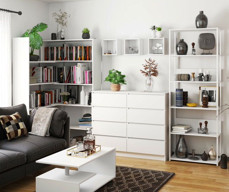 Regál Loriana IV (bílá)