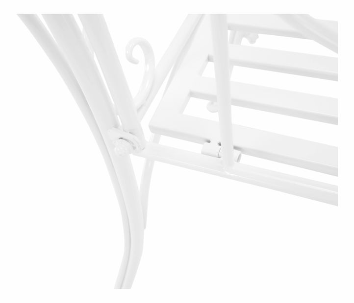 Zahradní lavička Entalia (bílá)