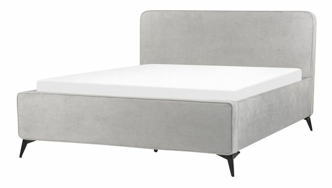 Manželská postel 160 cm Vardiel (šedá) (s roštem)