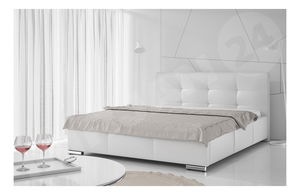 Manželská postel 160cm Lanzadora (bílá)