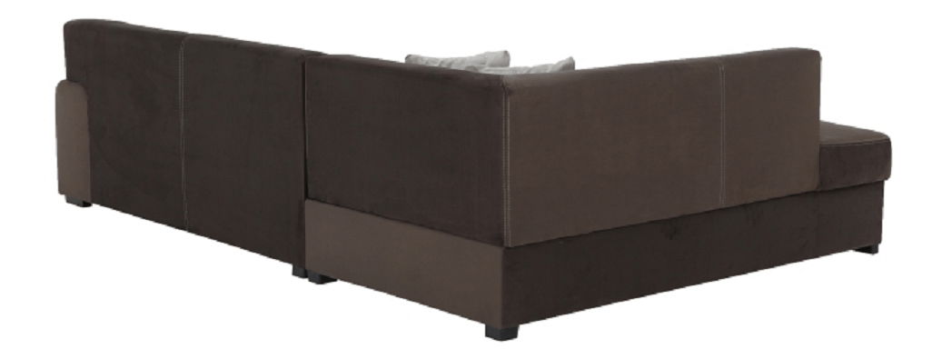 Rohová sedací souprava Milenna (hnědá) (L)